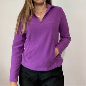 Danskin fleece quarter zip
